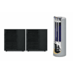 16kW varmepumpesæt med 2 × 8 kW yderdele Skagen – 8KW Med 180/85L Combitank