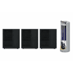 24 kW varmepumpesæt med 3 × 8 kW yderdele Skagen – 8KW Med 180/85L Combitank